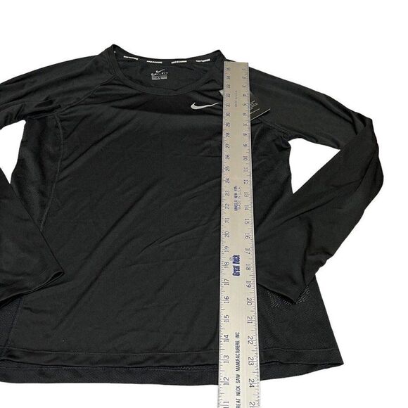 Nike Women’s‎ L Reflective Dry Miler Running Top Dri Fit Longsleeve 831540 010 - Picture 3 of 12